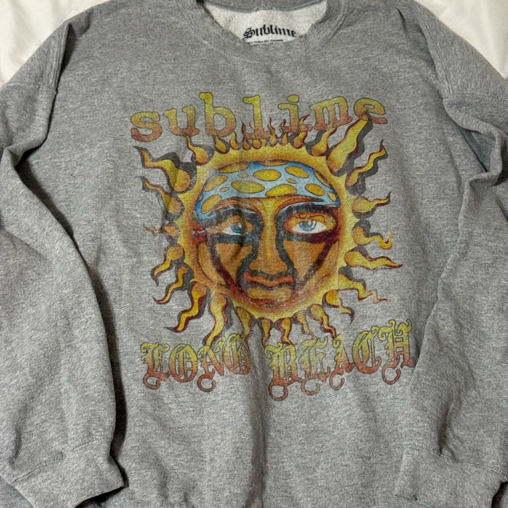 Gray Graphic Crewneck
